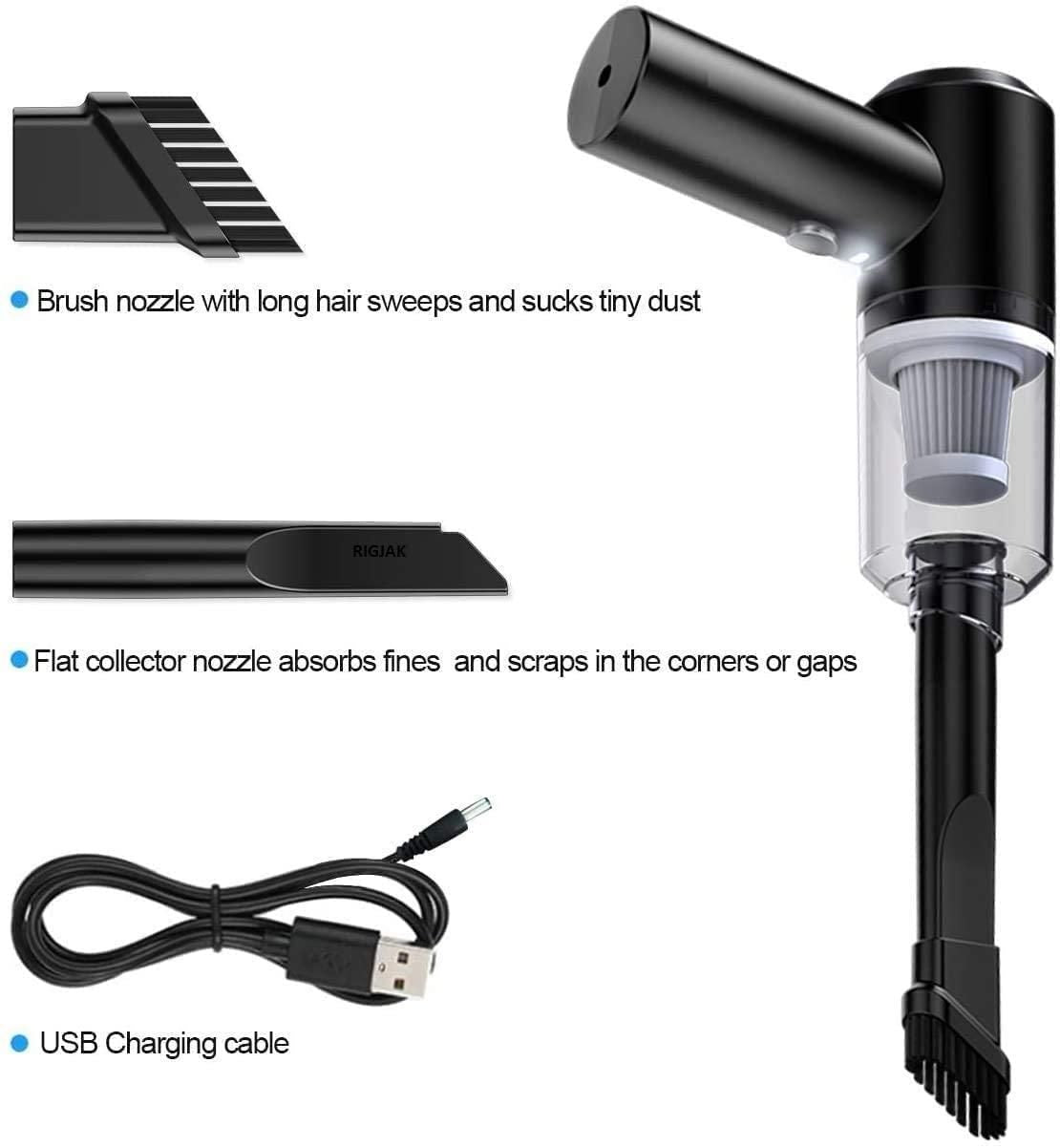 Mini Electric Vacuum Cleaner – Portable USB Rechargeable Dust Remover