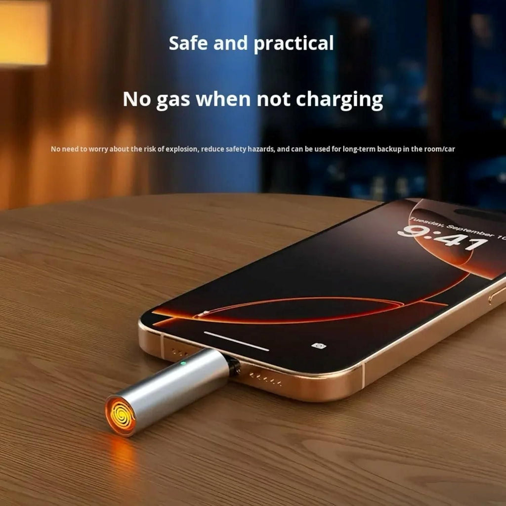 USB Type-C Electric Cigarette Lighter – Rechargeable Flameless Lighter