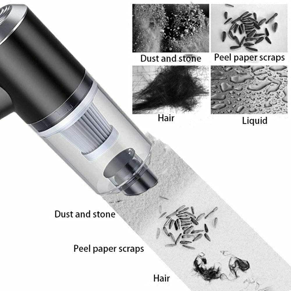 Mini Electric Vacuum Cleaner – Portable USB Rechargeable Dust Remover