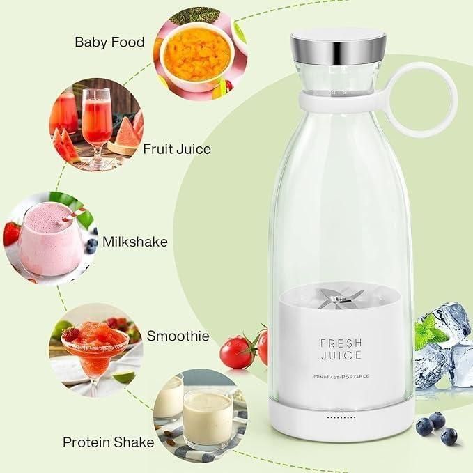 Portable USB Rechargeable Mini Blender – Travel Juice Maker