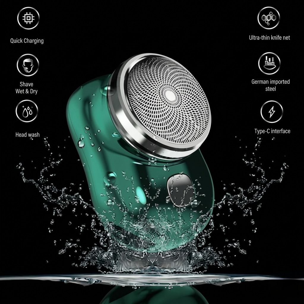 Mini Portable Trimmer for Men | Rechargeable Beard & Hair Trimmer